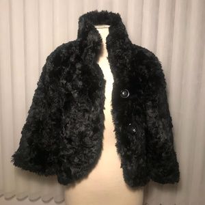 DKNY Faux Fur Waist Coat